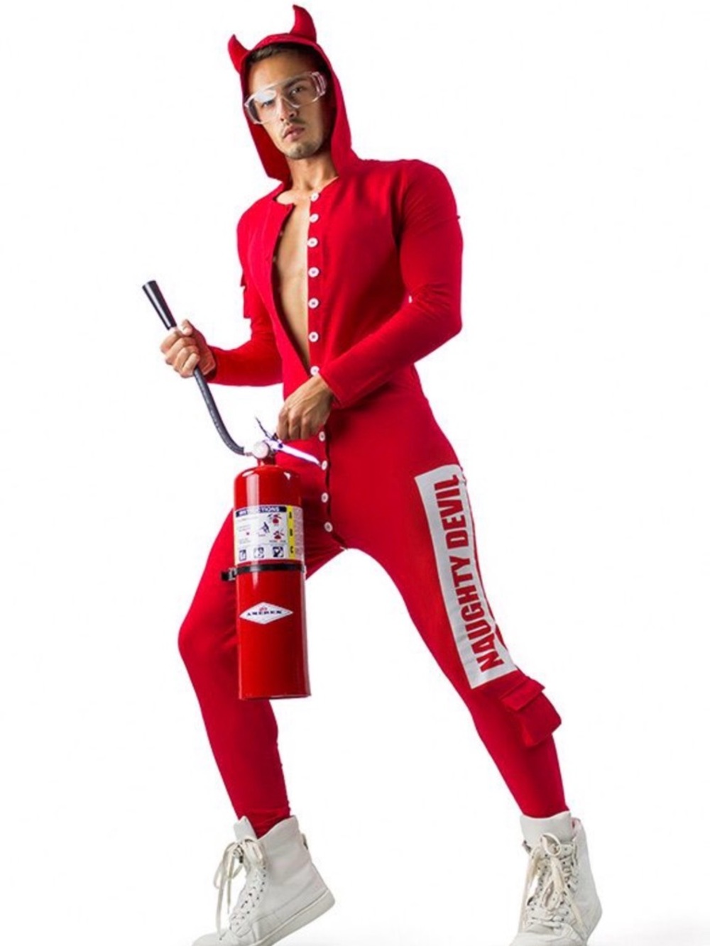 Onepiece Red Men’s Button-Up Shirt